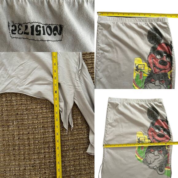 Vintage Y2K Graphic Skirt with Adjustable Sides – Cotton Small ,one of a kind - Picture 6 of 6